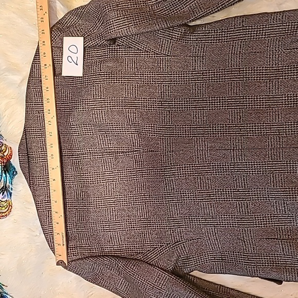 Roundtree & Yorke Men's Silk/Wool Blend Houndstooth Sports Jacket Size: 42R - Picture 9 of 13